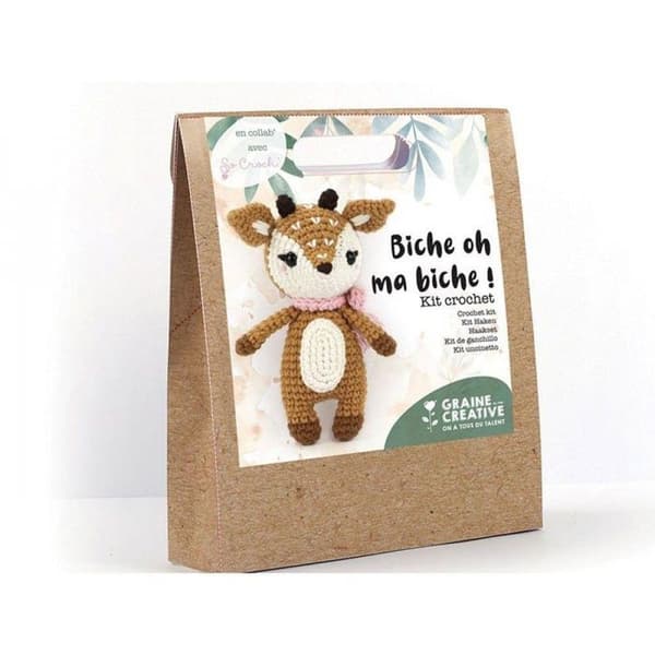 2 Amigurumi virkade plyschsatser - My little doe