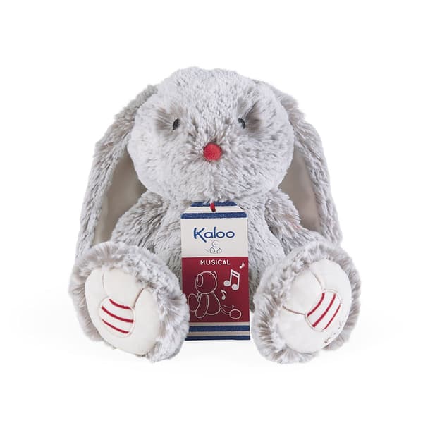 Kaloo Harmaa Leo Rabbit -musiikkilelu 31 Cm