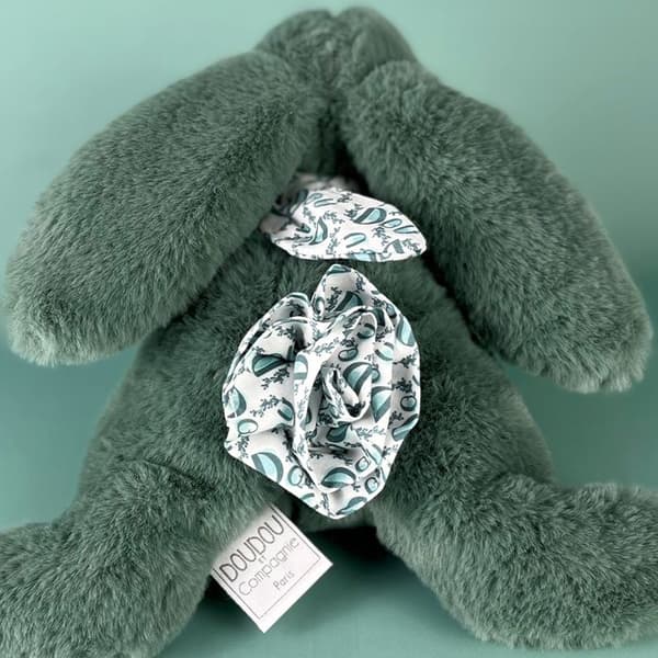 Doudou et Compagnie - Sage grön kanin mjukis 25 cm