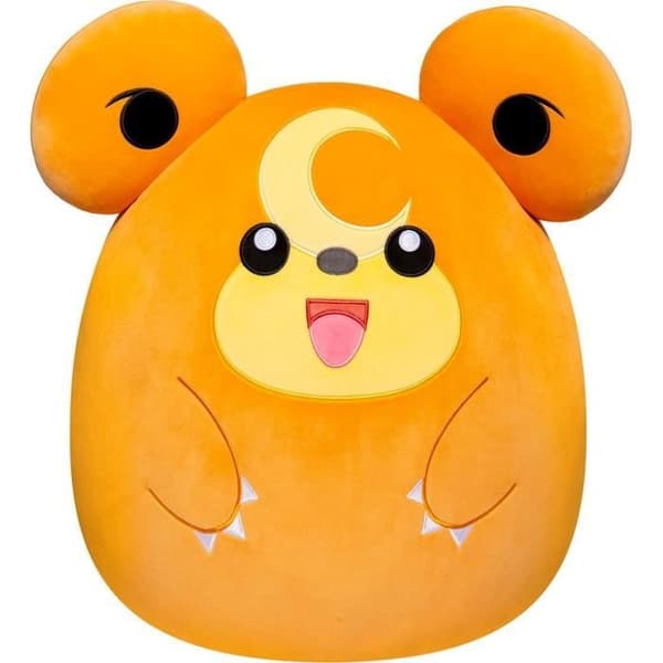 Plysch - BANDAI - Pokémon - Squishmallows 50 cm - Teddiursa - Stor ultramjuk plyschleksak - Officiell Pokémon-licens