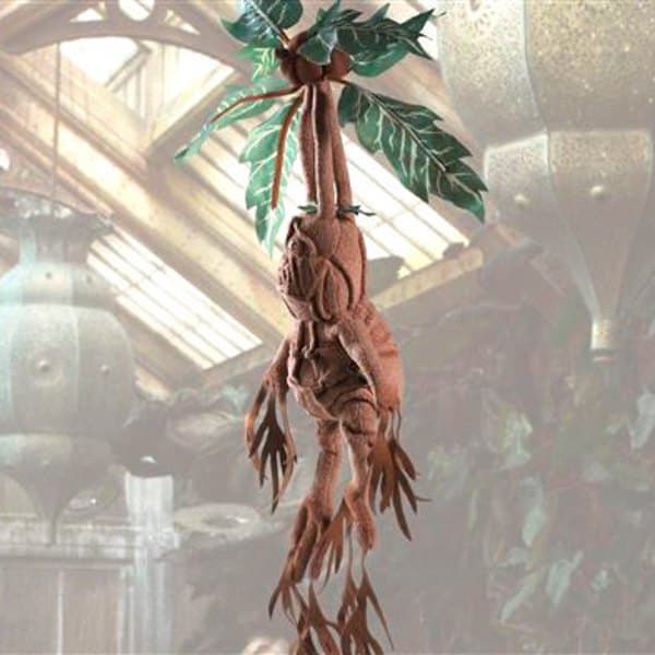 Noble Collection Mandrake Teddy Harry Potter Ruskea