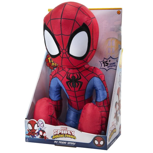 Spider-man Spidey And His Amazing Friends Feature My Friend Spidey Bamse  40 cm
