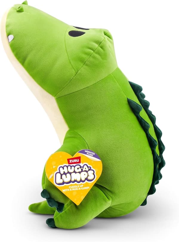 Hug-A-Lumps Rocko  the Crocodile Weighted Soft Toy by ZURU