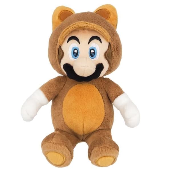 Super Mario plyschleksak - Mario Tanooki 22 cm