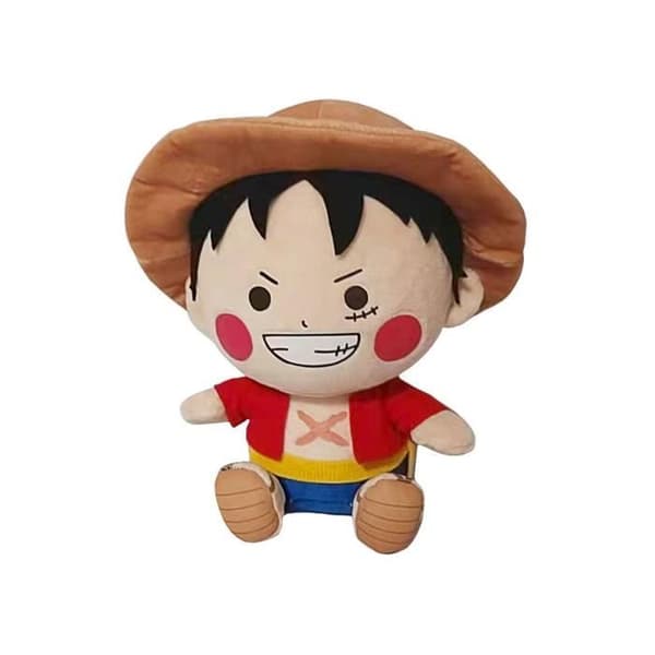 Monkey D. Luffy plyschleksak 25 cm - Sakami Merchandise - One Piece - Vit - Blandat - Inomhus