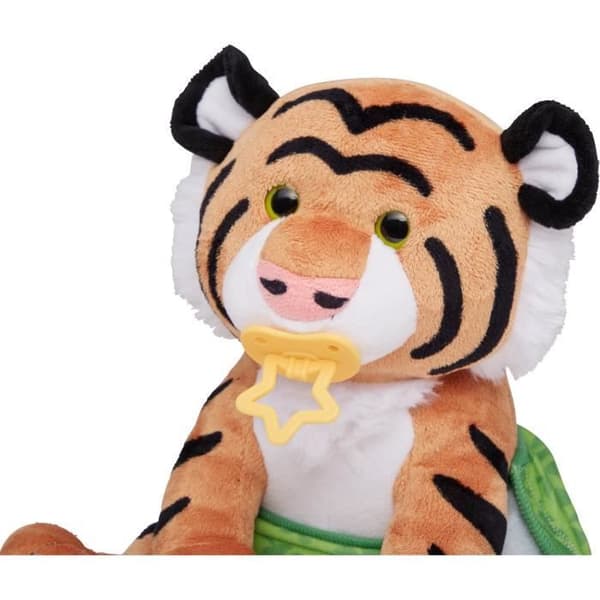 Plyschleksak - Melissa &amp; Doug - Baby Tiger - 30 cm - Orange - 5 stycken ingår