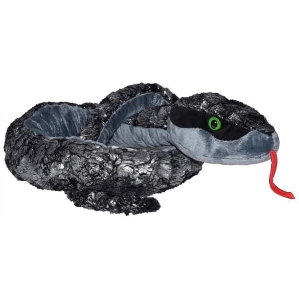 Plyschorm - Wild Republic - 137 cm - Grå - Silver - För barn från 4 år och uppåt