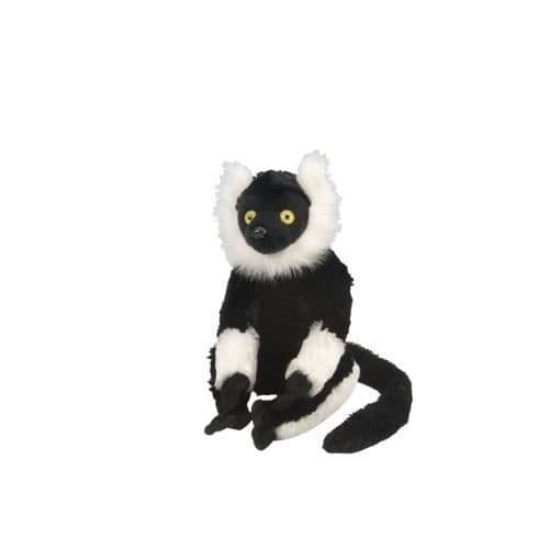 Plyschleksak - WILD REPUBIC - CK Plysch Vari Svart och Vit - Lemur - 30 cm - Extrem mjukhet