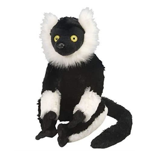 Plyschleksak - WILD REPUBIC - CK Plysch Vari Svart och Vit - Lemur - 30 cm - Extrem mjukhet