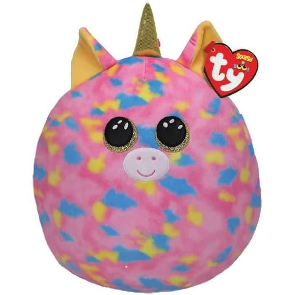Plysch - TY - Ty Squish a Boo Fantasia Unicorn 20cm - Beige - Barn - Blandat - Inomhus - 23 x 19 x 12 cm