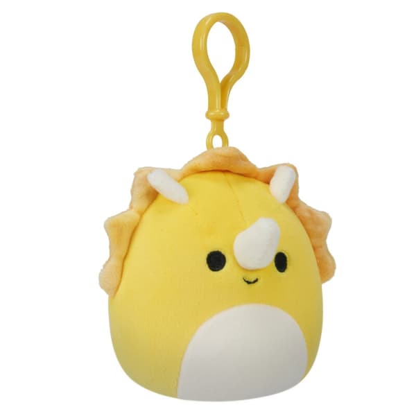 Squishmallows Clip On 9 cm, Lancaster the Triceratops