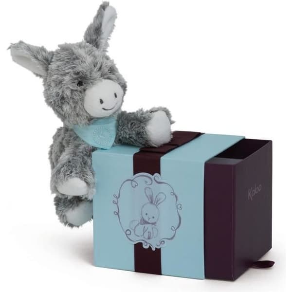 Donkey Regliss' plyschleksak 25 cm - KALOO - Friends - Grå - Blandat - Baby
