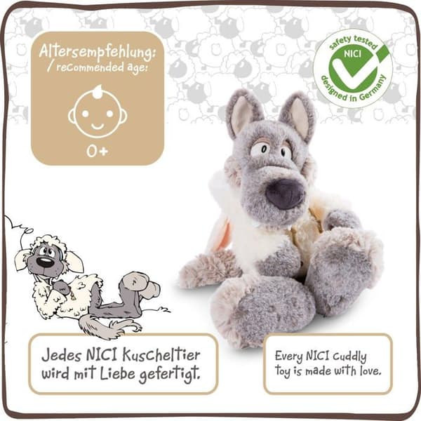 Nici Plyschleksak - 48468 - Ulvy Wolf Plyschleksak 25cm