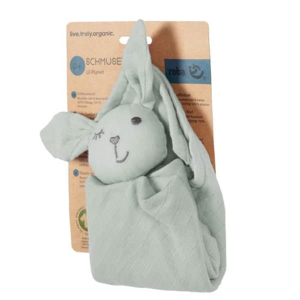 Lil Planet Organic Rabbit Helper - ROBA - 40 x 40 cm - Grön