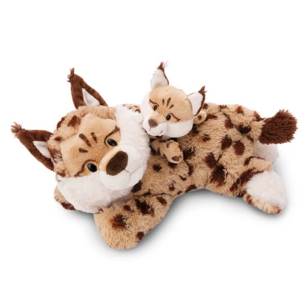 Nici Lodjurs Mamma 40 20 Cm & Unge 20 Cm Liggande Teddy