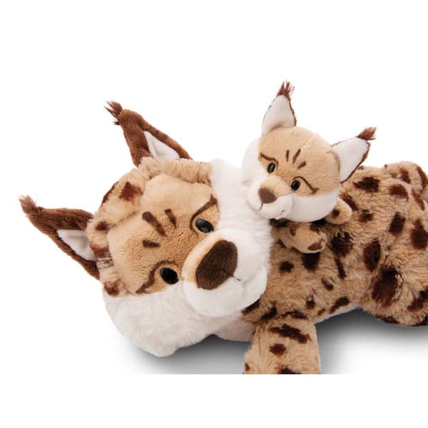 Nici Lodjurs Mamma 40 20 Cm & Unge 20 Cm Liggande Teddy