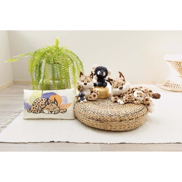 Nici Lodjurs Mamma 40 20 Cm & Unge 20 Cm Liggande Teddy