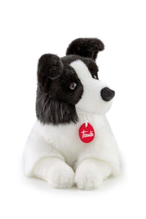 Trudi plyschleksak - 11996 - Border Collie Scott, TUDN8000, vit/svart