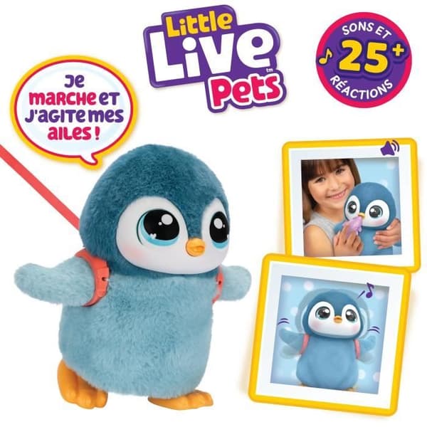 My Little Penguin - ÄLGEKAKAR - LITTLE LIVE DET - Interaktiv elektronisk pingvin med tillbehör