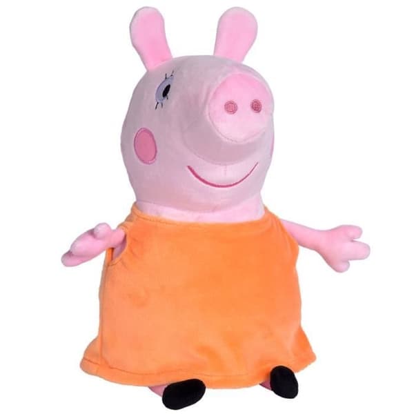Mummy Pig Plyschleksak - Peppa Pig - Simba - 35 cm Softwool - Gosedjur