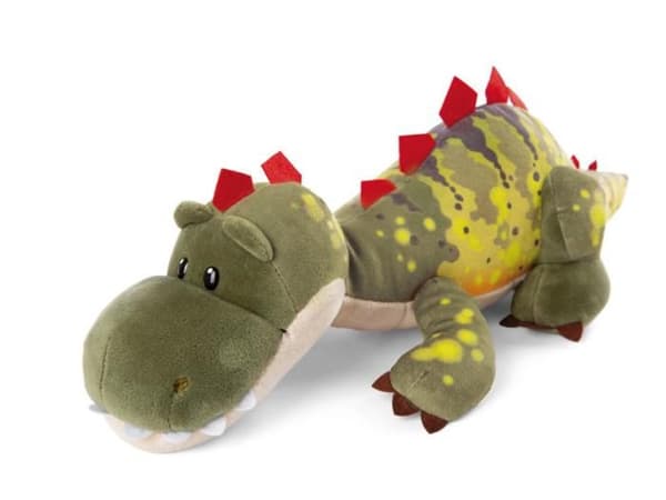 Mjuk leksak dino Fossily 45cm liggande GRÖN