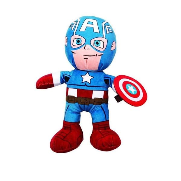 Plysch - Captain America - 25 cm - Blå - Unisex - Från 3 år
