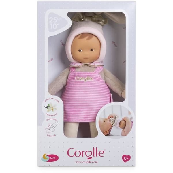 My Doudou COROLLE - Miss Rayée Rêves d'Etoiles - 25 cm - liten docka - vaniljdoft - från födseln
