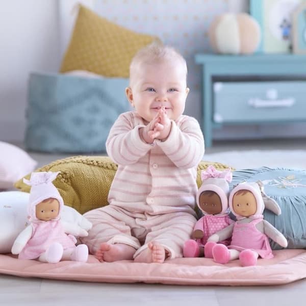 My Doudou COROLLE - Miss Rayée Rêves d'Etoiles - 25 cm - liten docka - vaniljdoft - från födseln