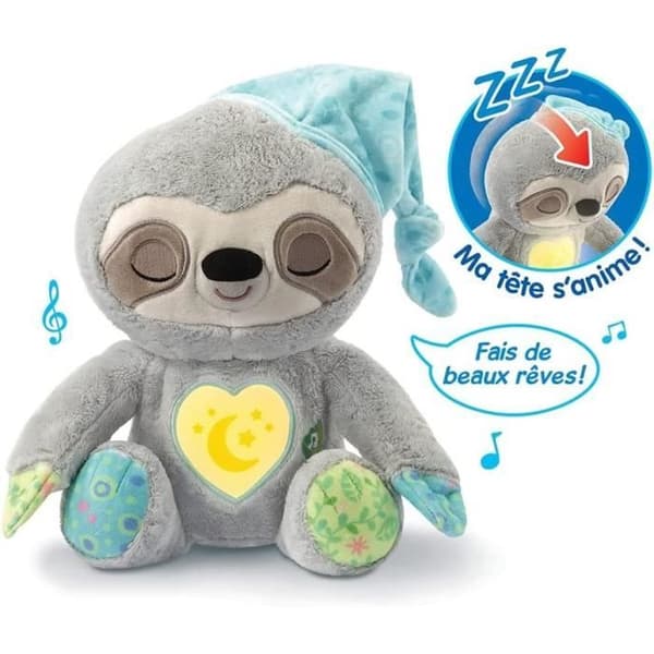 VTECH BABY Wonderful Dreams Sloth Plyschleksak - Lugnar och får baby att sova