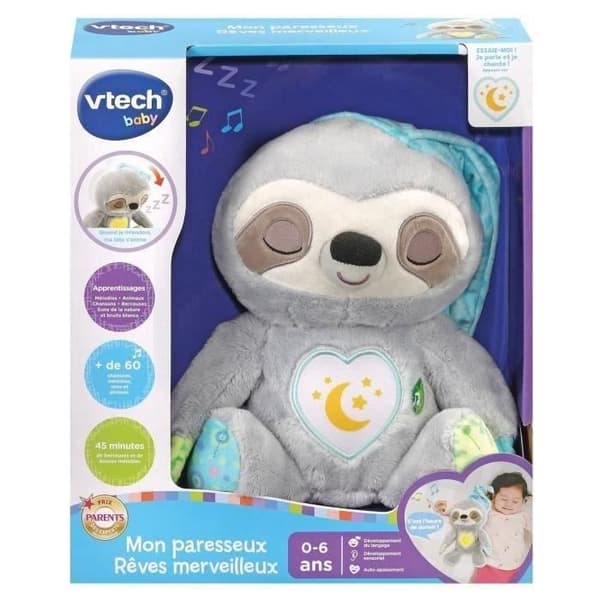 VTECH BABY Wonderful Dreams Sloth Plyschleksak - Lugnar och får baby att sova