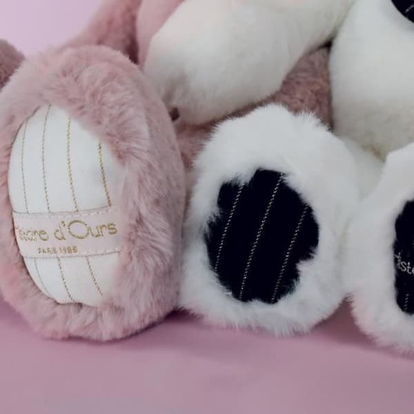 Peluche - BERÄTTELSE OM BJÖRNAR - Preppy Chic - 30CM - Rosa - Mixat - Bebis