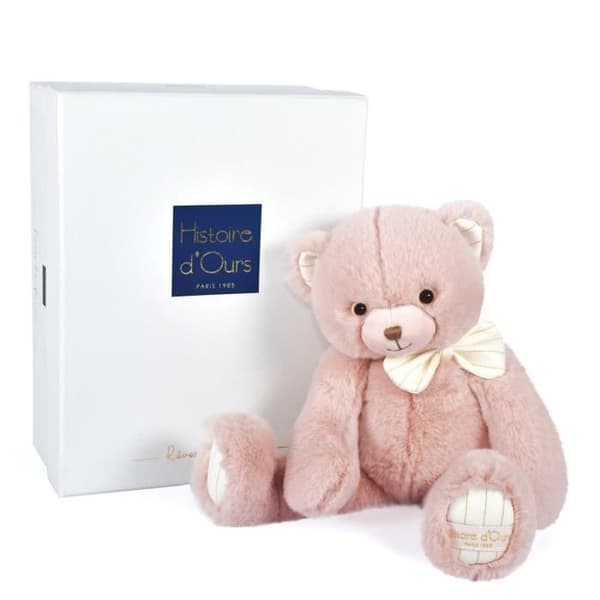 Peluche - BERÄTTELSE OM BJÖRNAR - Preppy Chic - 30CM - Rosa - Mixat - Bebis
