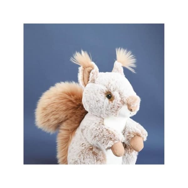 Ekorre plyschleksak - BEAR STORY - Djur i naturen - 25 cm - Grå - Blandat