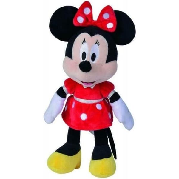 Disney mjukis - Minnie i röd klänning - 25 cm
