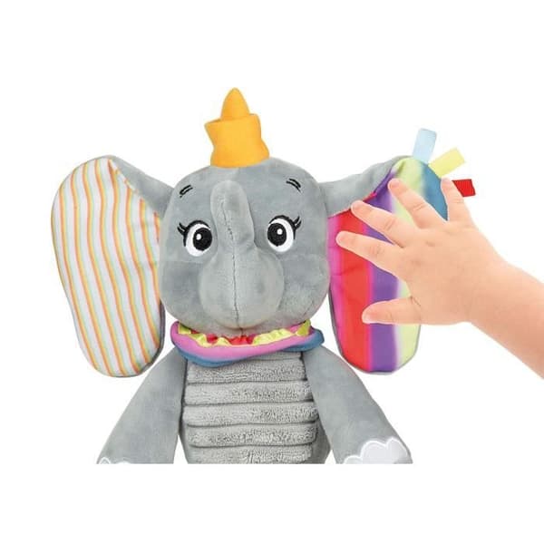 CLEMENTONI Disney Baby - Dumbo First Activities Soft Toy - Early Learning Game