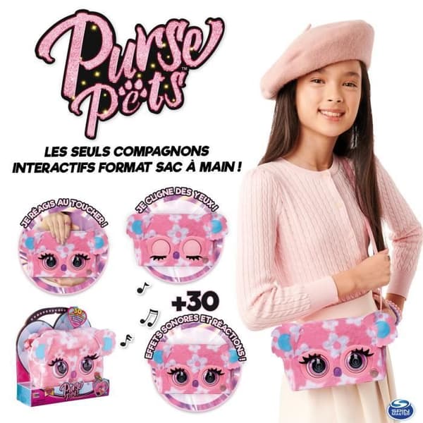 Interaktiv handväska - SPIN MASTER - PURSE PETS Print Perfect - Koala - 5 år gammal - Blandat - Utomhus