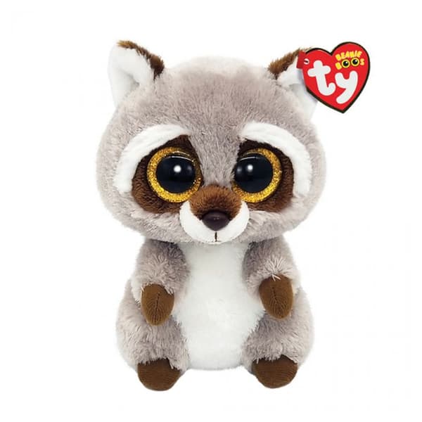 Ty plyschleksak - Beanie Boo's - Oakie Raccoon 15cm
