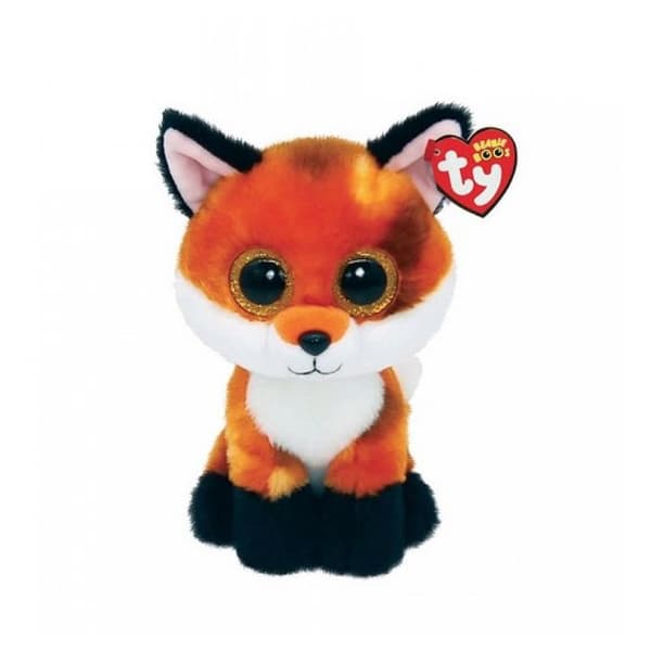 Ty Beanie Boo's Fox Plyschleksak 15 cm - Mjuk päls och glänsande ögon