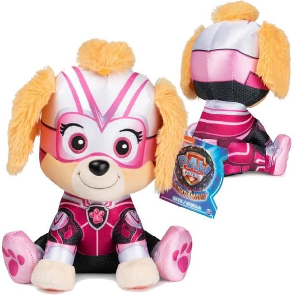 Patrol The Mighty Movie maskot Skye mjukdjurshund 23cm