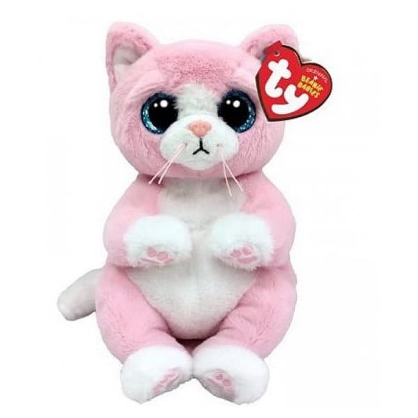 Plyschleksak - TY - Lillibell den rosa katten - från 3 år och uppåt - Vit och flerfärgad