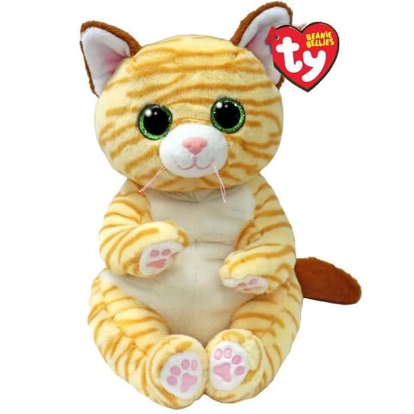 TY BEANIE BABIES BELLIES MANGO CAT MEDIUM TY UK LTD 43208