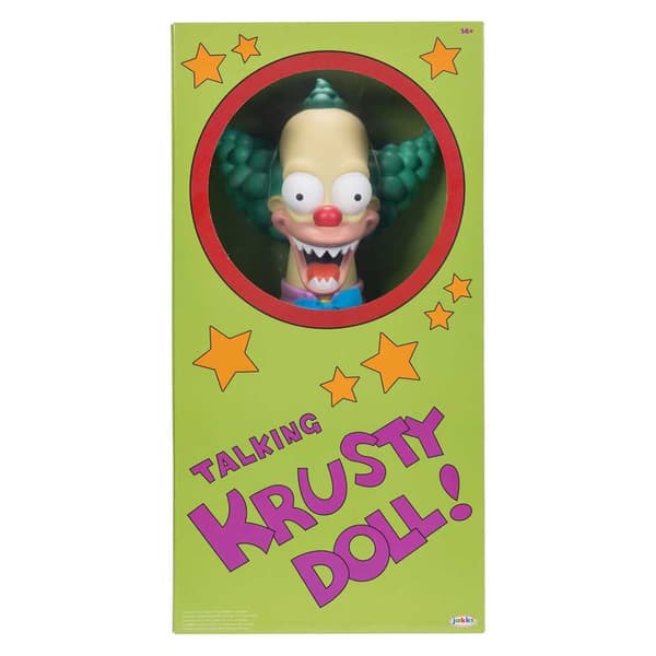 Jakks Pacific Krusty Vain Englanninkielisillä Toiminnoilla Simpsonit-pehmolelu