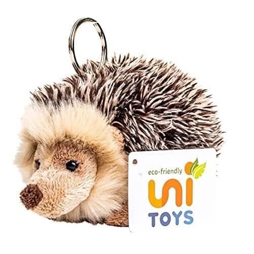 UNI-LEKSAKER - HEDGEHOG MED NYCKELRING - 13 CM (LÄNGD) - DJUR AV DEN
