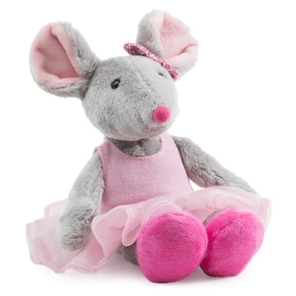 SCHAFFER BALLETT-MAUS PUSHJUR, 5650, GRAU-ROSA, XS-16 CM RUD