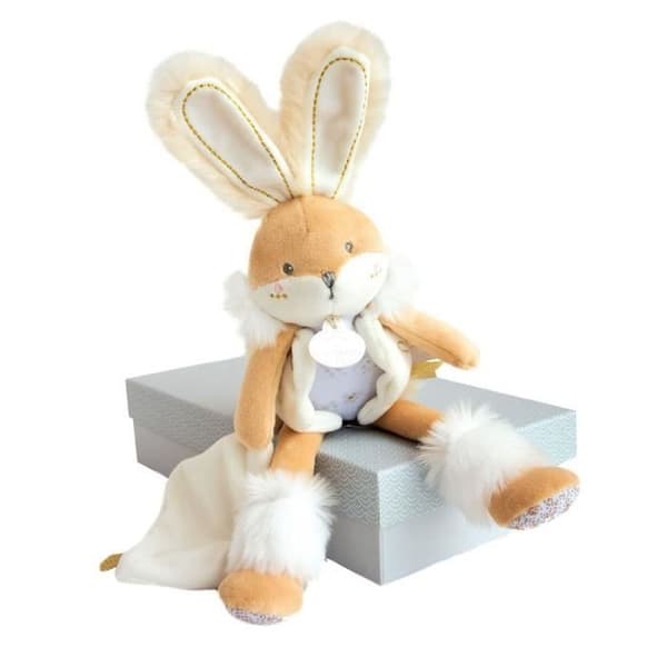 Doudou Pantin vit sockerkanin 31 cm