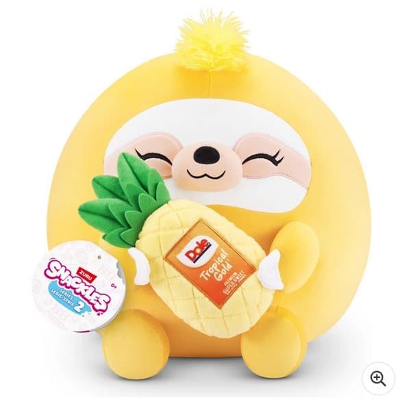 Snackles Series 2 35cm Sloth with Pineapple