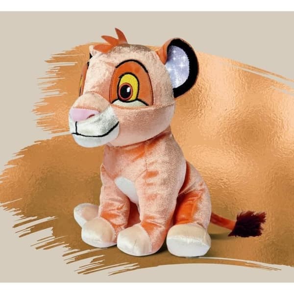 Disney - Platinum Simba 25 cm glänsande leksaksspel gosedjur lejonkungen