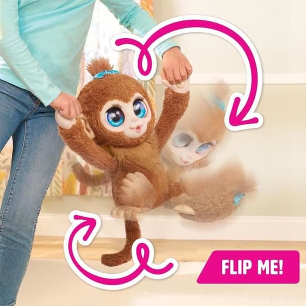 Interaktiv leksak - FURREAL FRIENDS - Peanut the Monkey - Över 100 reaktioner, promenader, balansering och kel