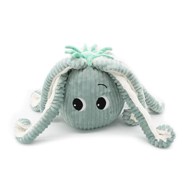 Les Déglingos - Plysch Ptipotos Octopus mint Filou - GLOBE TROTOYS