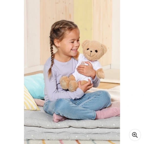 Baby Born Teddy Bear Plush With White Tshirt